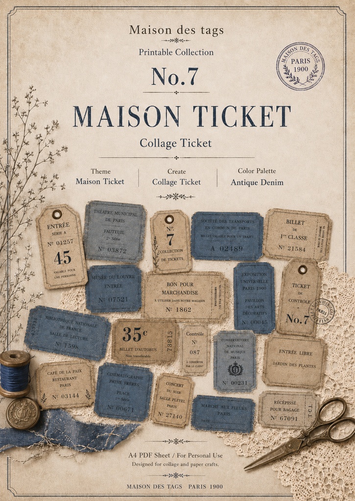 KPC No.7 Maison Ticket Collection