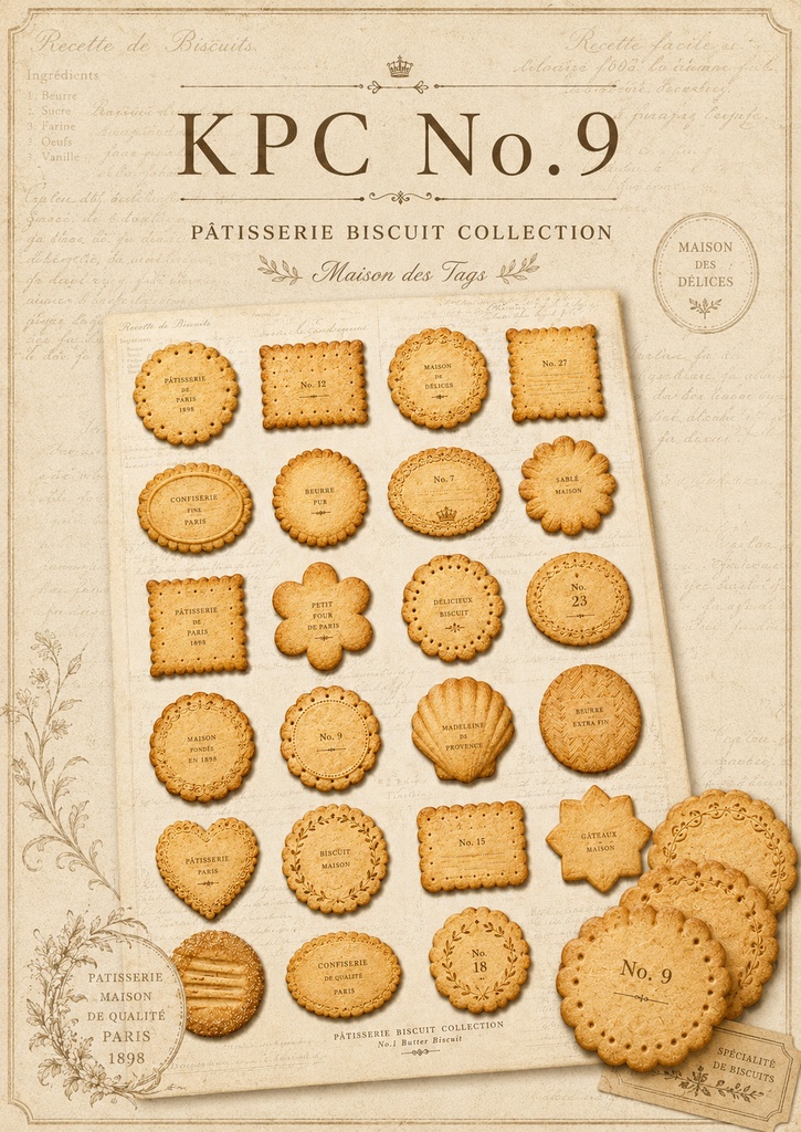KPC No.9     PÂTISSERIE BISCUIT COLLECTION
