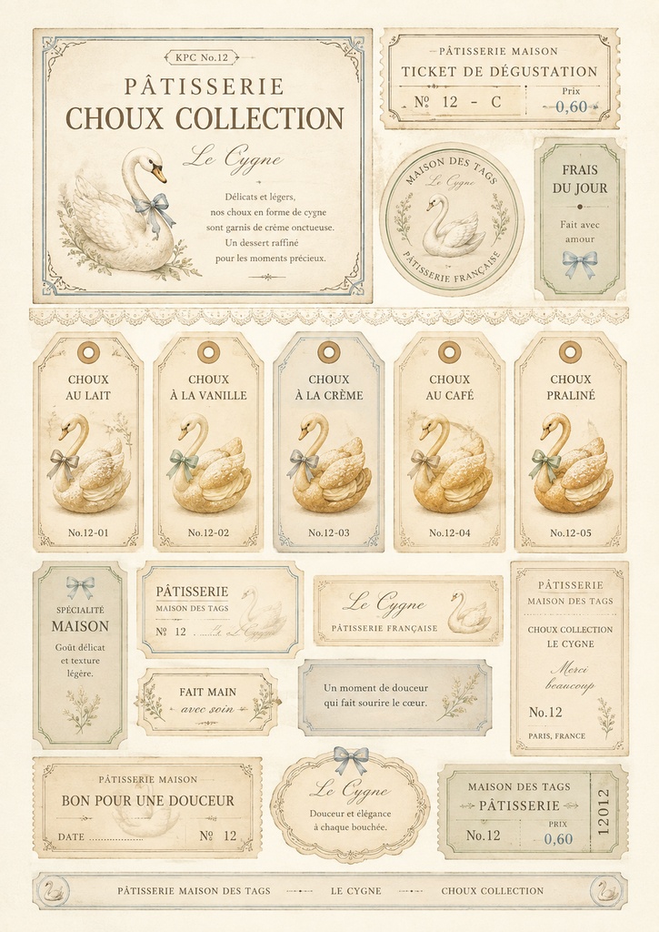 KPC No.12  PÂTISSERIE CHOUX COLLECTION ― Le Cygne ―