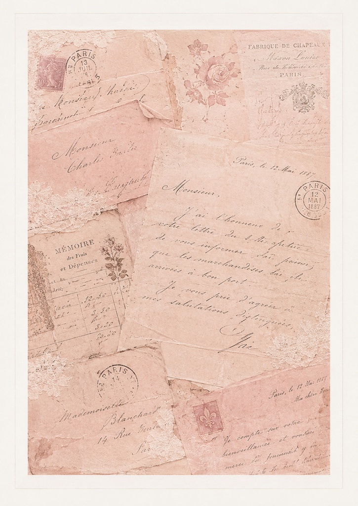 Maison Pink Document No.04  ピンクベージュの書簡  