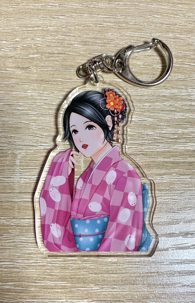 ざくろ アクリルキーホルダー70×70(mm)