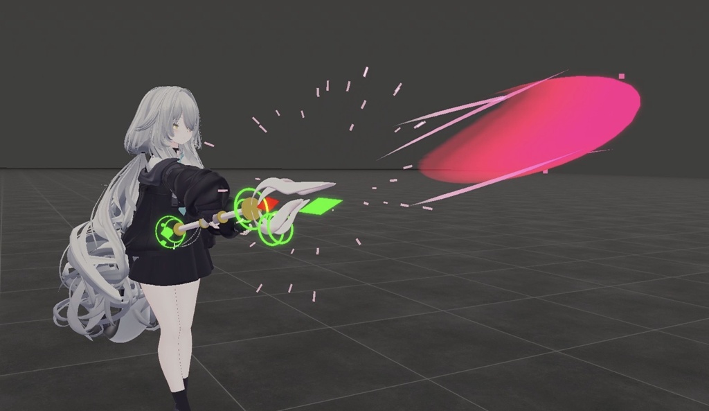 【VRChat向け3Dモデル・MA対応】魔導杖剣《アストラルヴェイン》