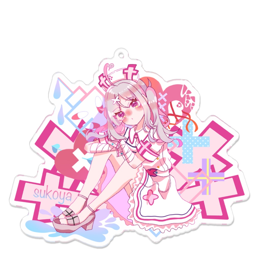 【非公式】健屋花那　アクリルキーホルダー