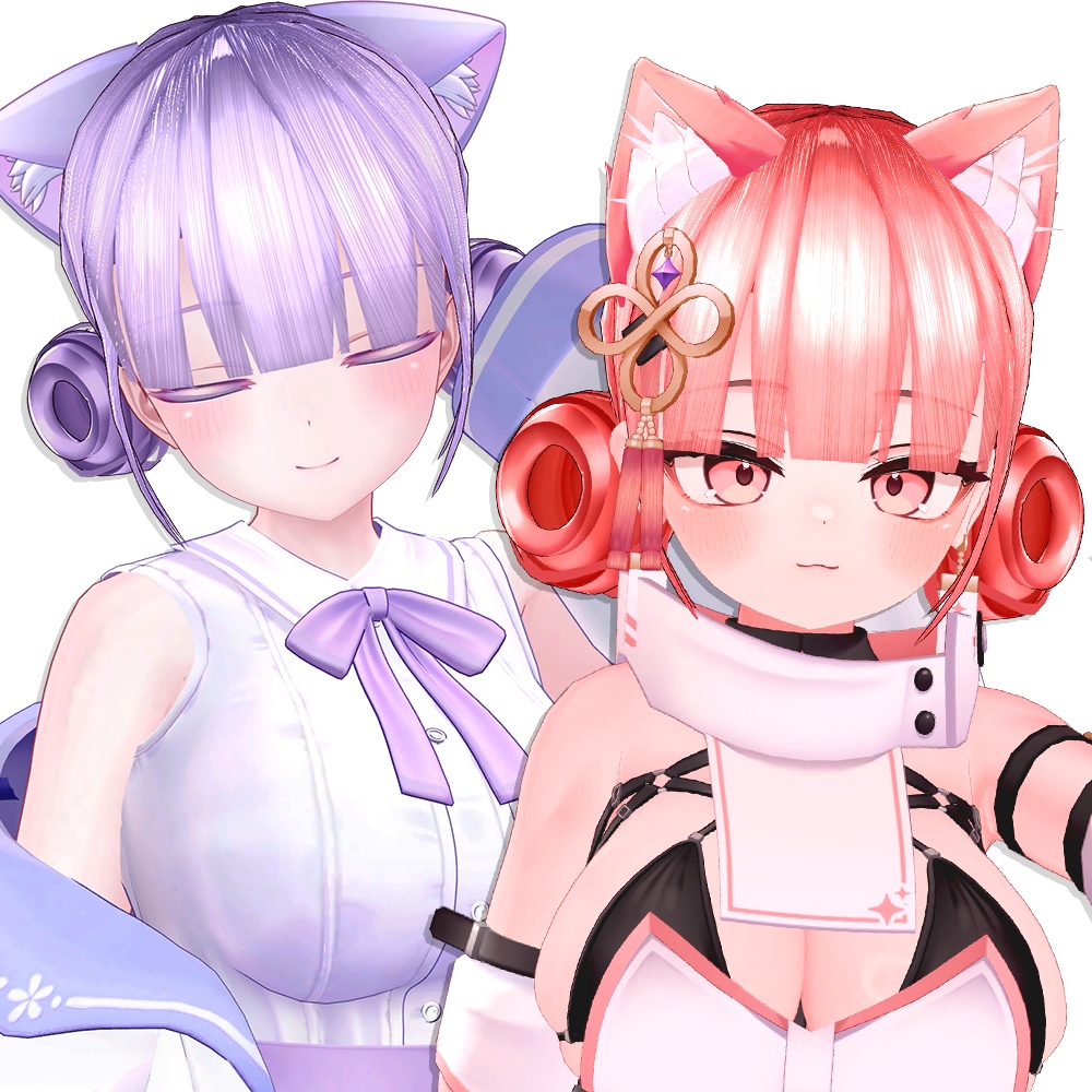 【10アバター対応】 Natural Bun Hair