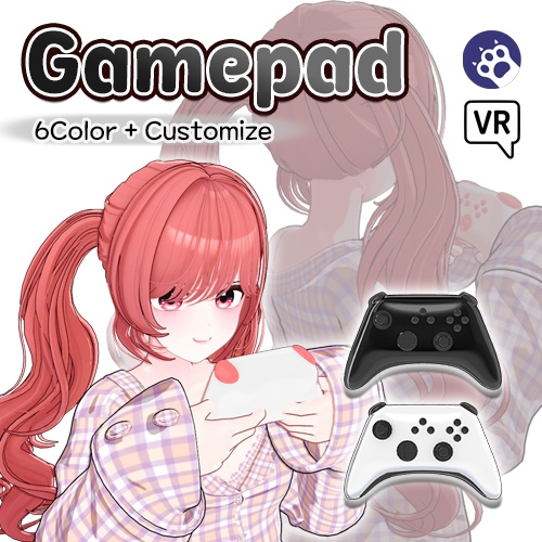 【8 アバター対応】 Gamepad + Grab Pose (For VRC / Warudo)