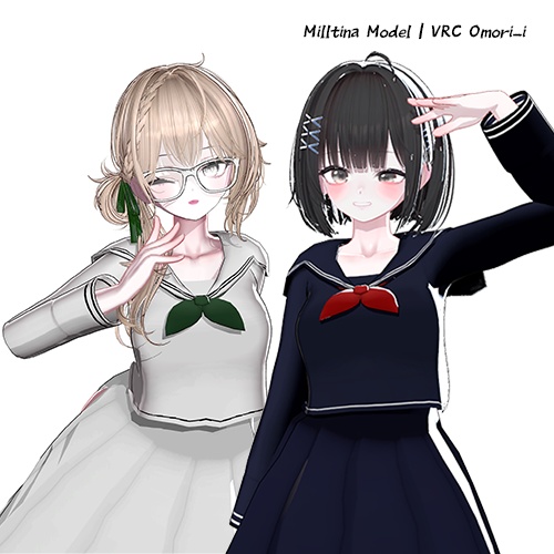 【5アバター対応】 Old School Sailor | 세라복