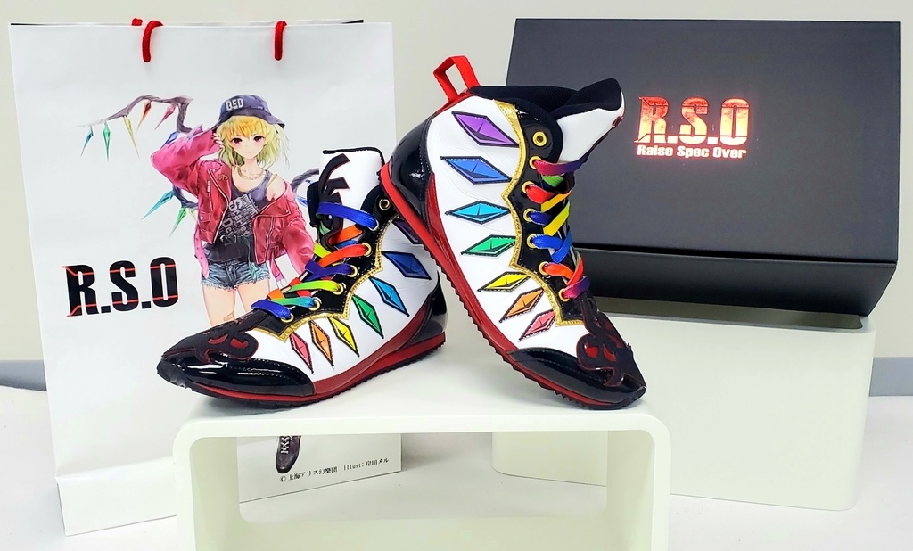 東方Projectキャラモデルスニーカー【フランドール/レインボーカラー】