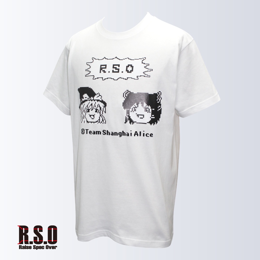 ゆっくり霊夢&魔理沙 RSOコラボレーションTシャツ(白)