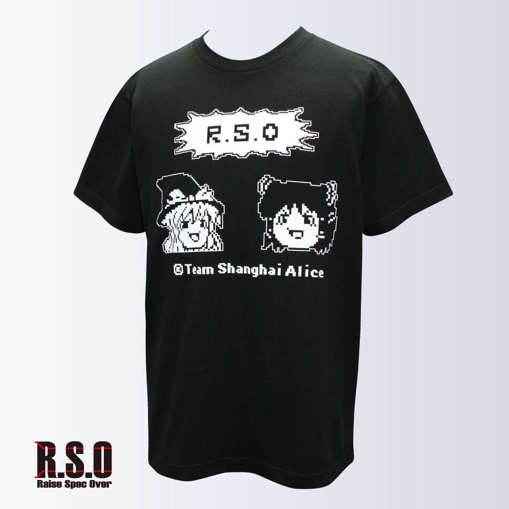 ゆっくり霊夢&魔理沙 RSOコラボレーションTシャツ(黒)