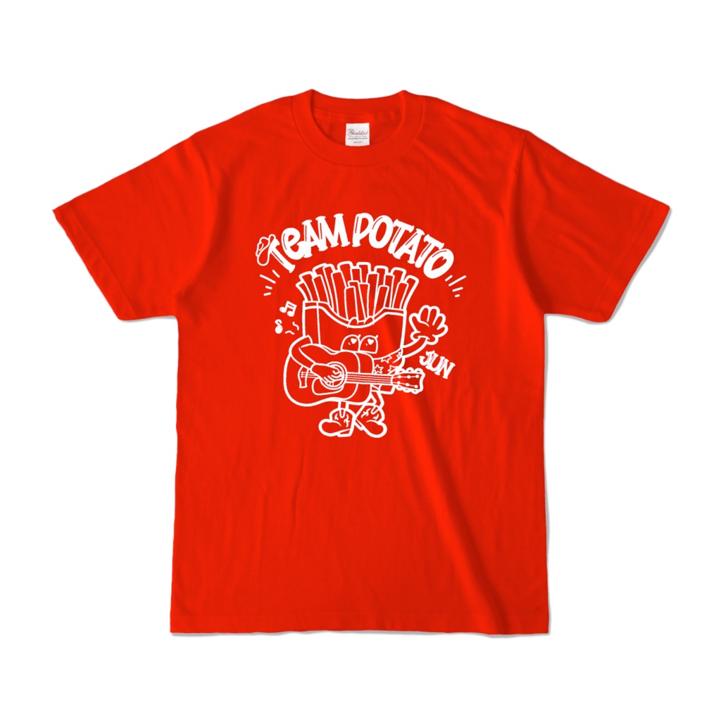 Team POTATO Tシャツ ケチャップレッド