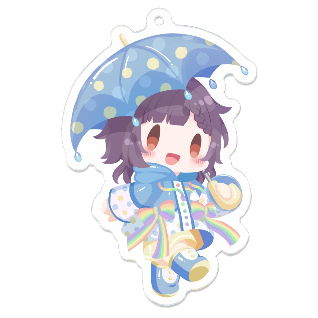 雨の日むぎゅべーキーホルダー