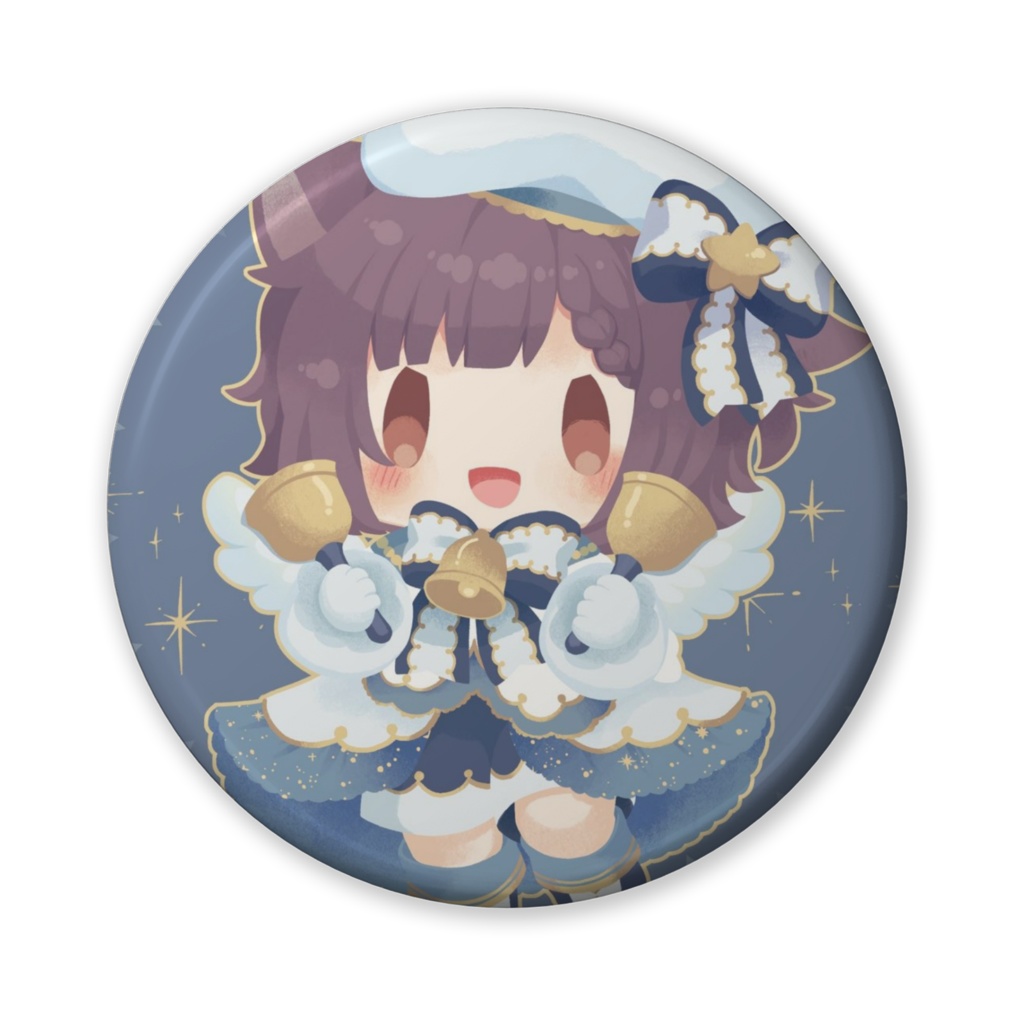 クリスマスむぎゅべー缶バッジ