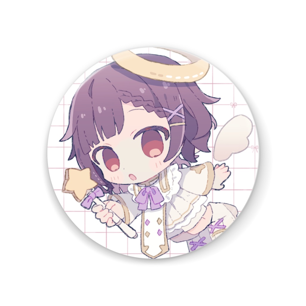 天使むぎゅべー缶ミラー