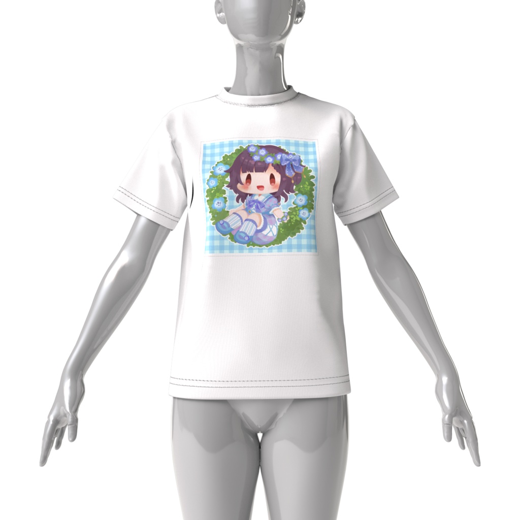 フラワーむぎゅべービッグシルエットTシャツ