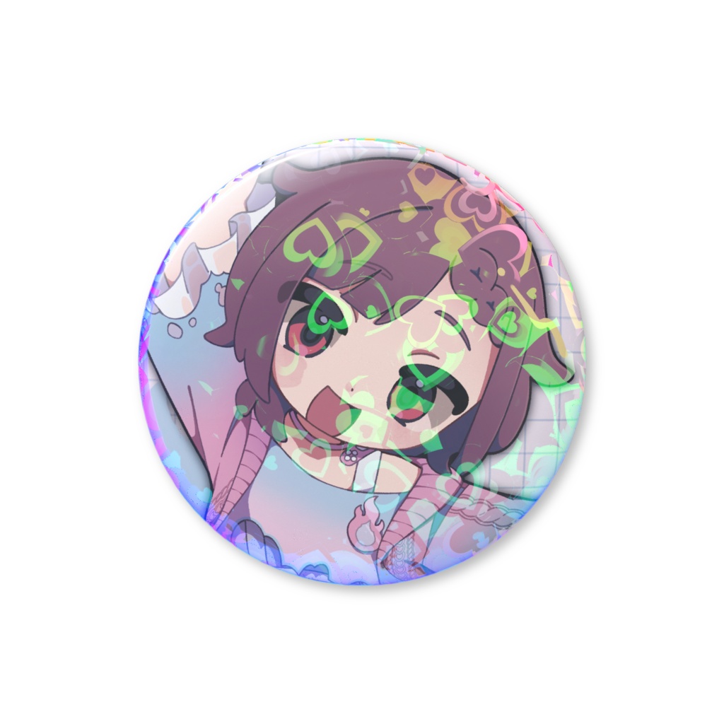 【２周年記念】むぎゅべーホログラム缶バッジ