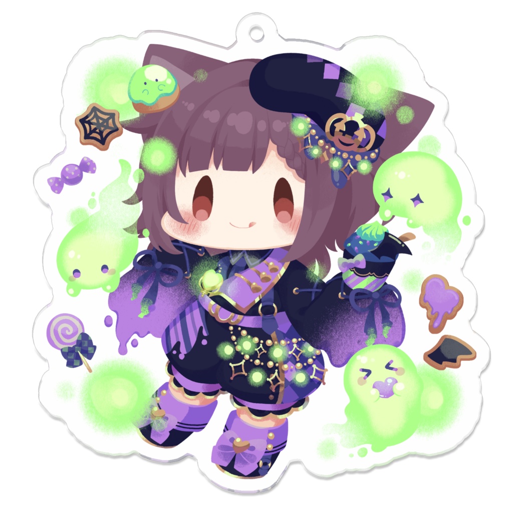 ハロウィンむぎゅべーアクリルキーホルダー