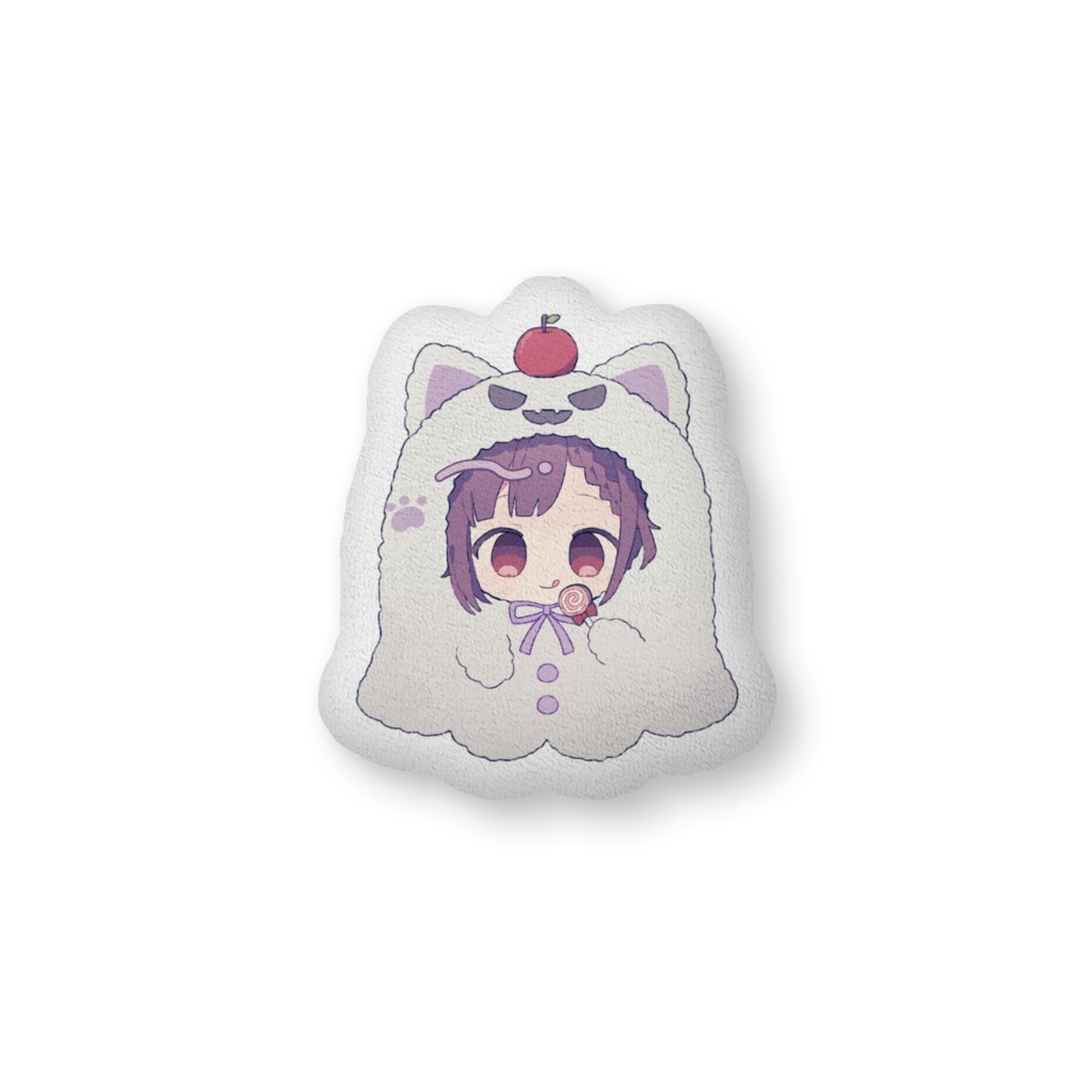 おばけねこむぎゅべークッション