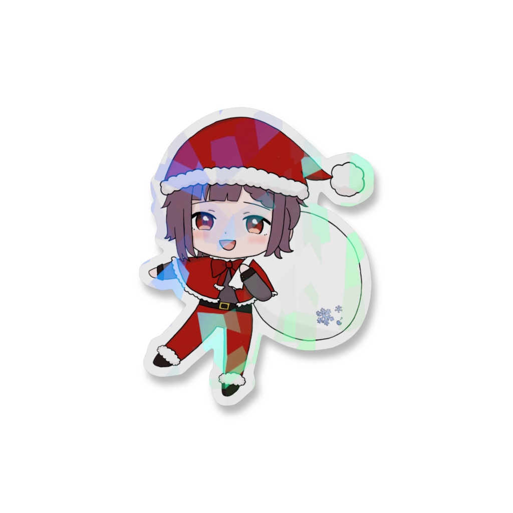 サンタむぎゅべーステッカー