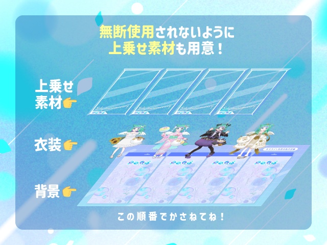 【無料】お衣装これくしょん紹介そざい【ミライト2023】