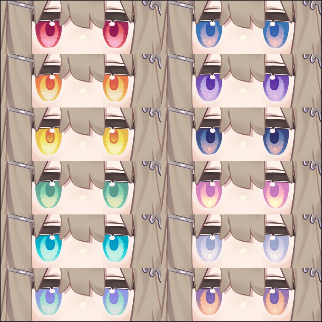 【4Avatar対応】花弁アイテクスチャ