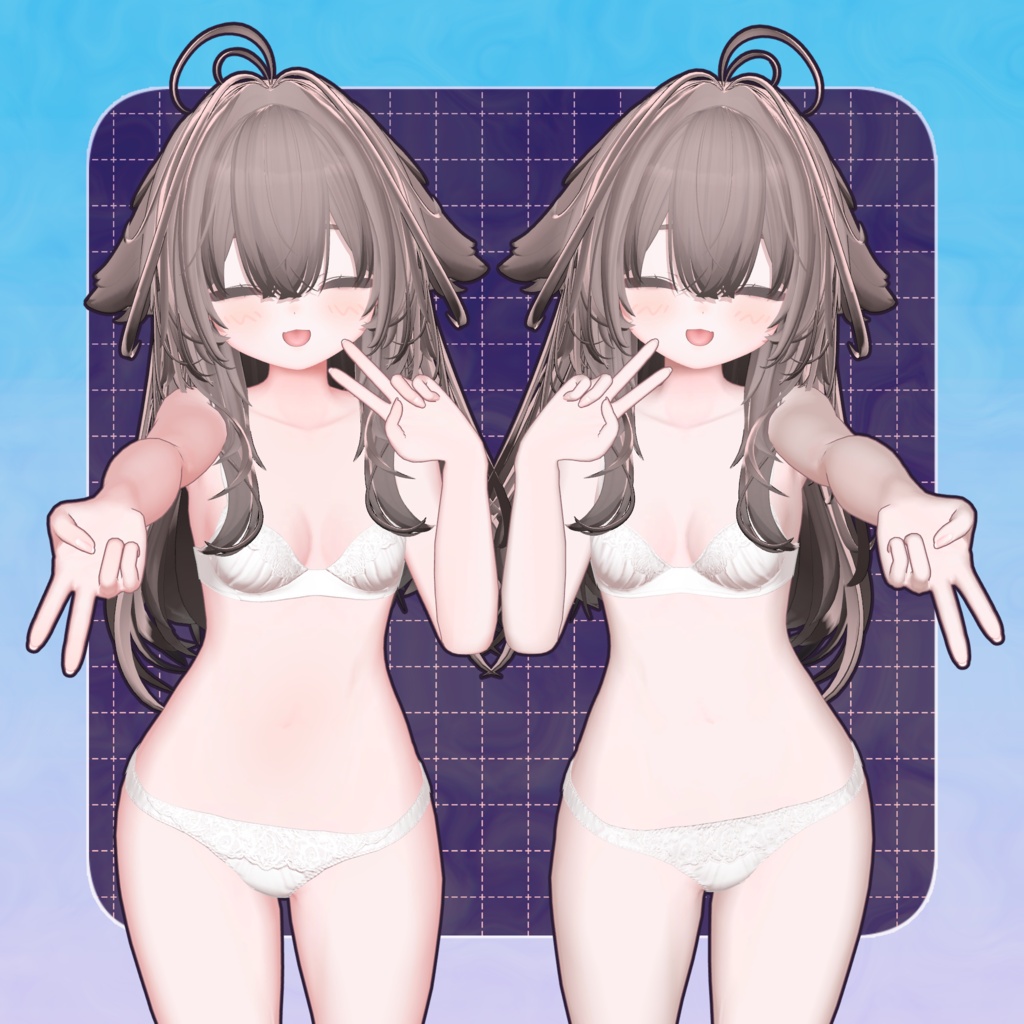 ◇ 【輝夜/kaguya】 SimpleMakeup(EyeTexture+Makeup+BodyTexture+Animation) ◇