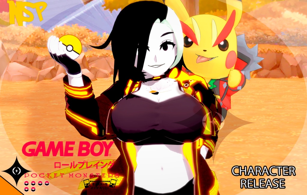 ⚝ N s p ⚝ [OC Pokémon] 【コイカツ / 】3Dモデル