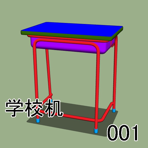 【クリップスタジオ】学校の教室 背景3D素材セット