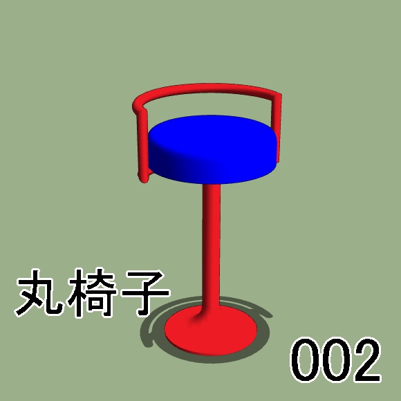 【クリップスタジオ】テーブル椅子3D素材セット