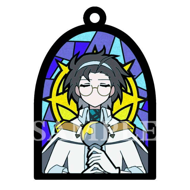 フォルワードステンドグラス風アクキー