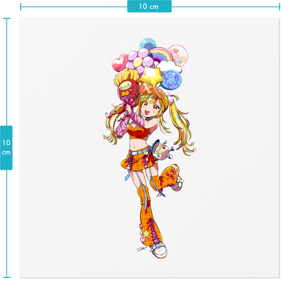 2025やも生誕記念クリアステッカー