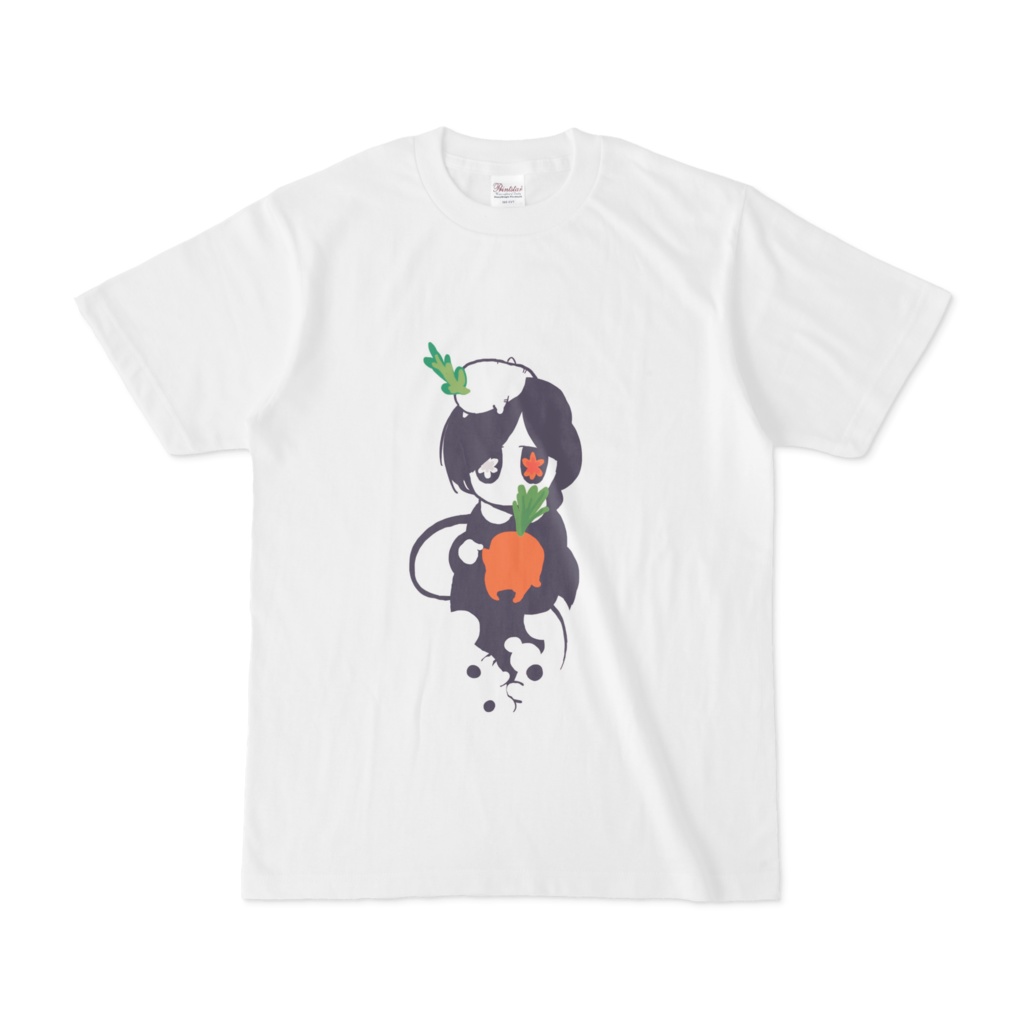 わけありはなこちゃんとにんじんとだいこんTシャツ
