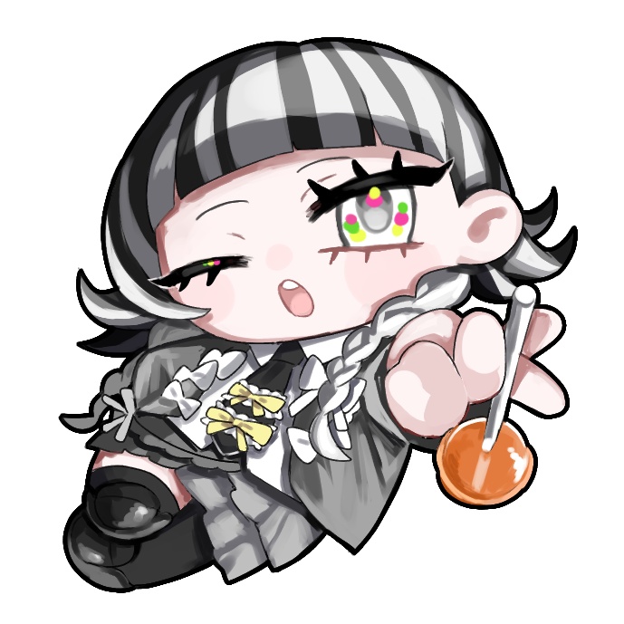【アクキー50×50mm】🍭🖤