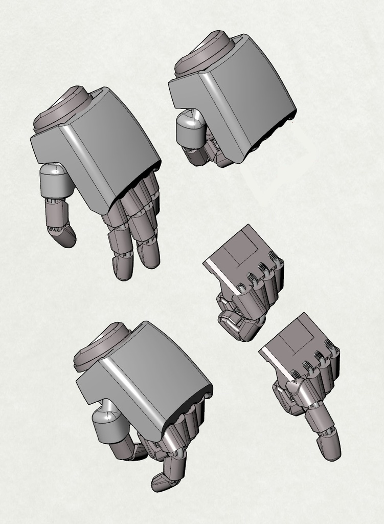 Lo-Tech Hand STLデーター