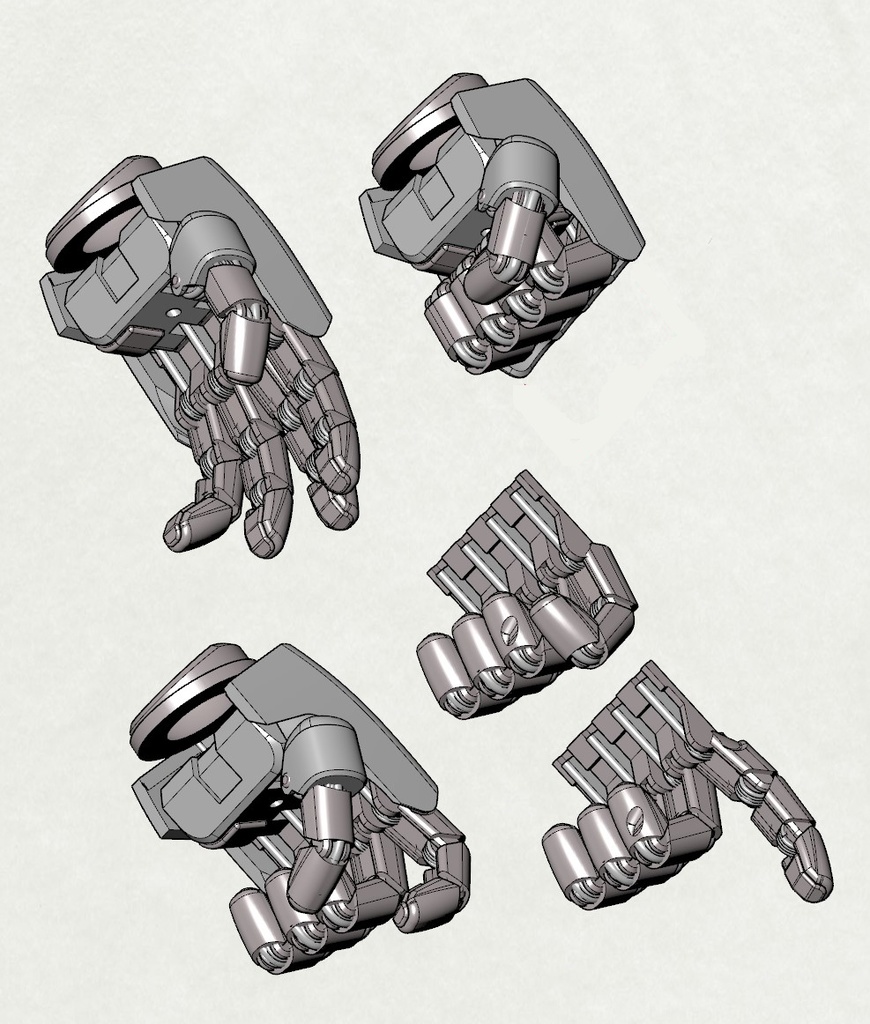 Lo-Tech Hand STLデーター