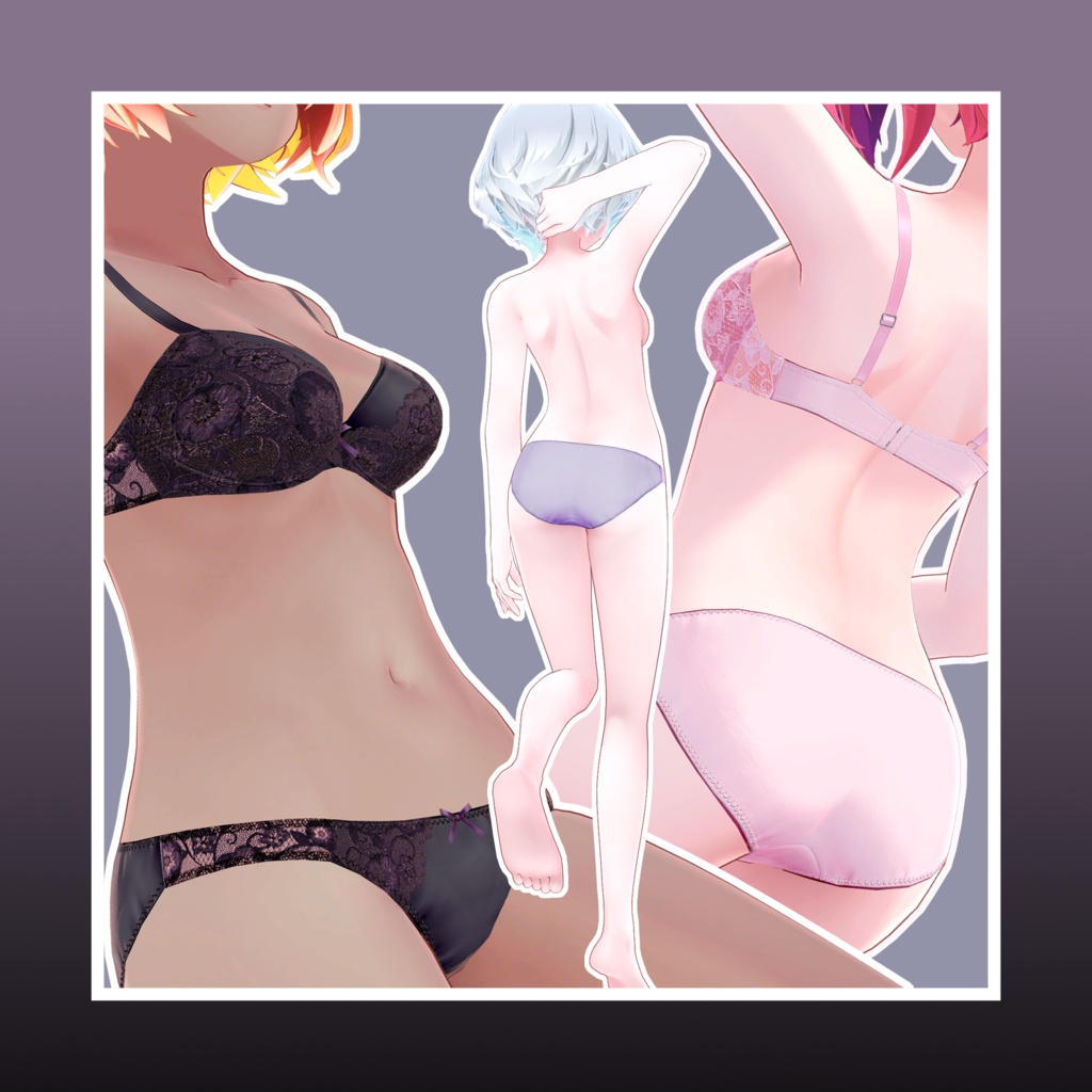 【無料版あり】オリジナル3Dモデル「ふぁふぁ」【VRC / VRM / MMD】