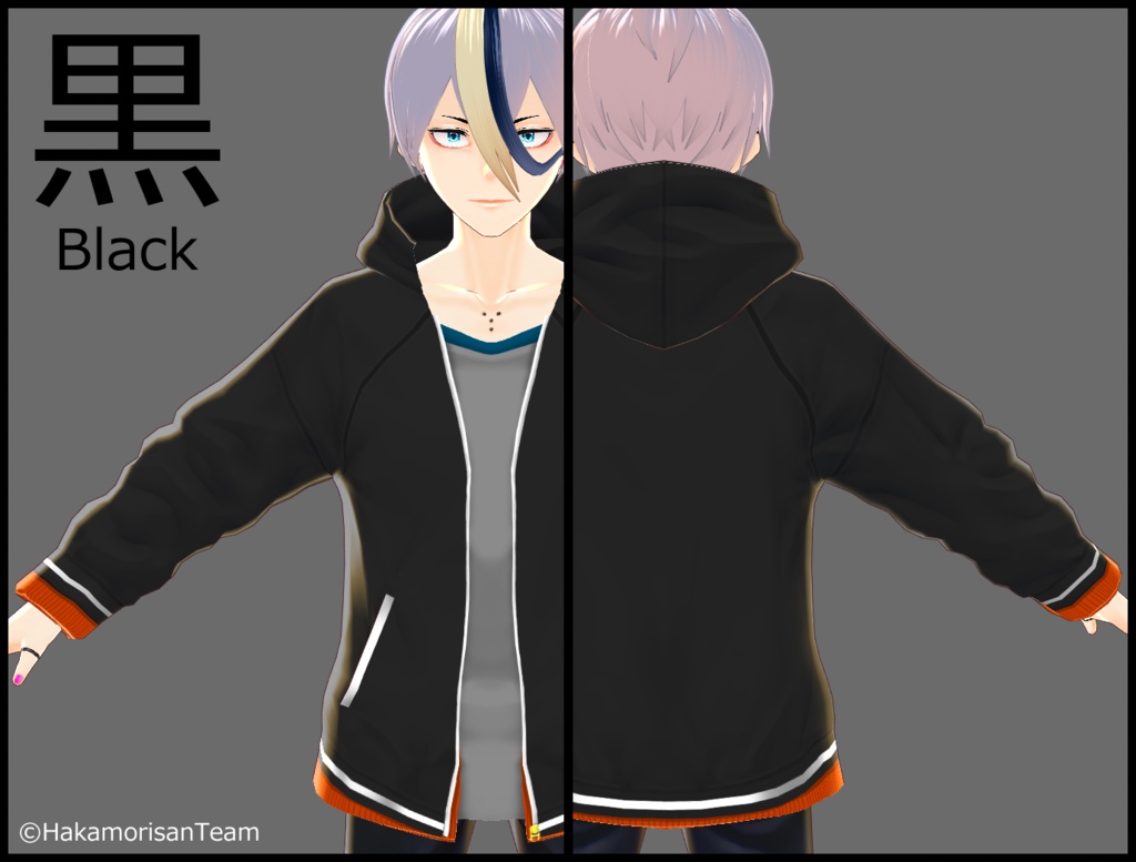 【正式版対応】Overlapping hoodies (unisex) Costume Texture for VRoid