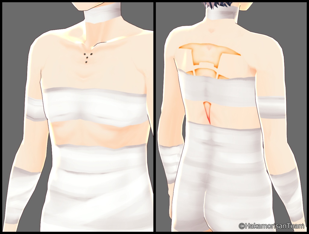 【正式版対応】Bandage (unisex) Skin texture for VRoid