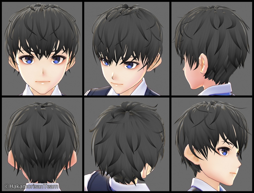 【正式版対応】Heavy bangs Very short (unisex) Hair Preset for VRoid
