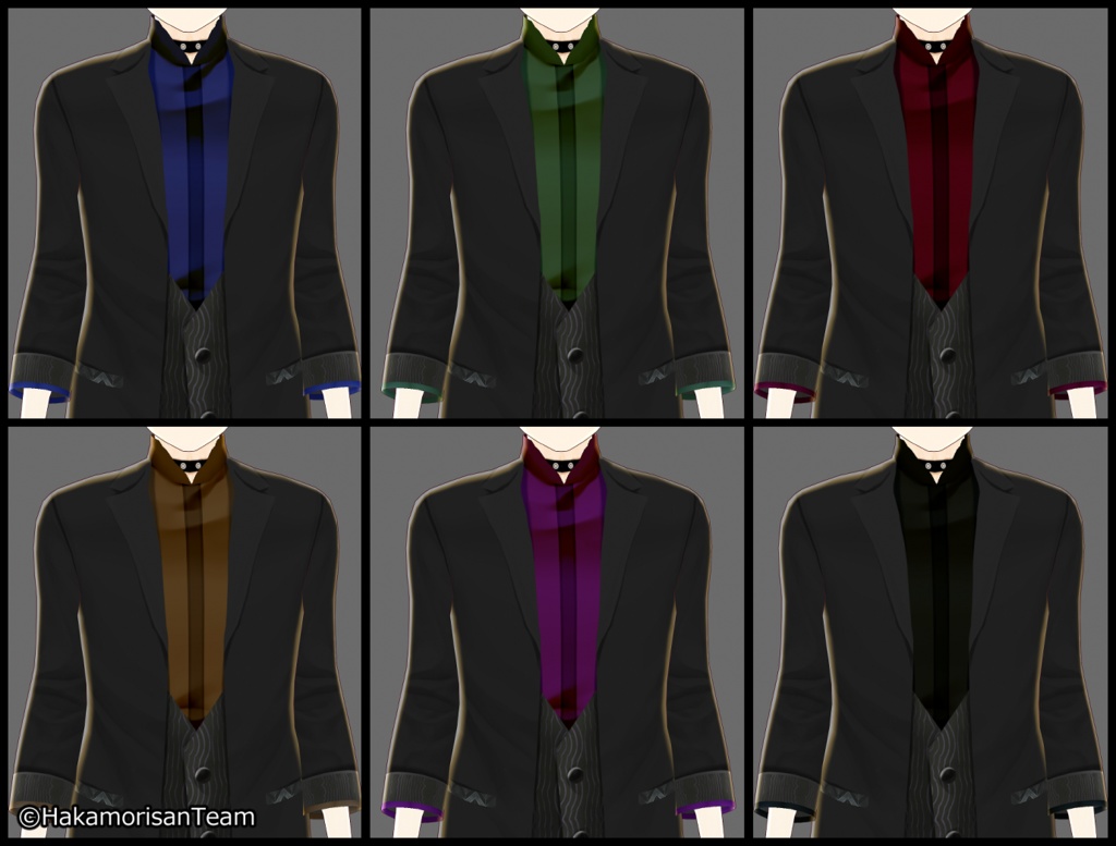 【正式版対応】Gothic punk jacket (unisex) Costume Texture for VRoid