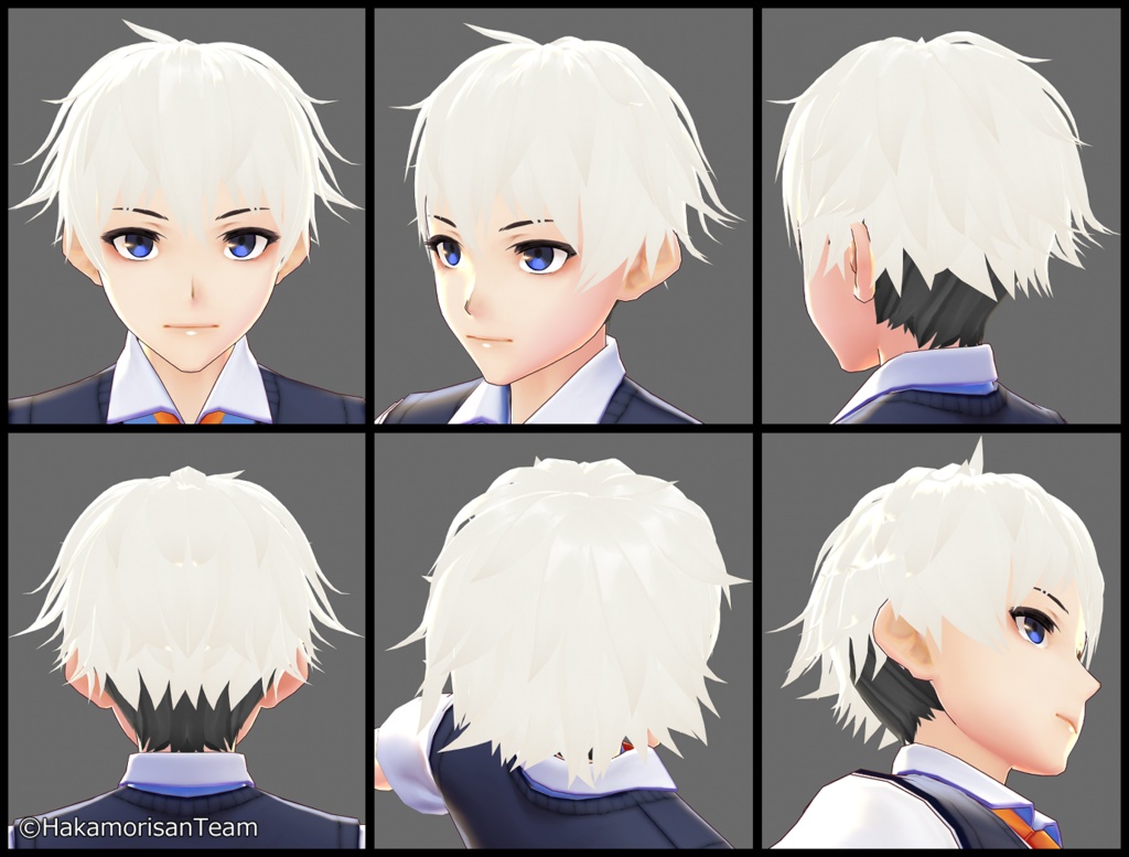 【正式版対応】Bounce mash short <Arrangement> (unisex) Hair preset for VRoid