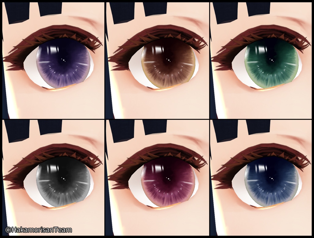 【正式版対応】【無料】Doll's eye (6 colors) Eye Textures for VRoid
