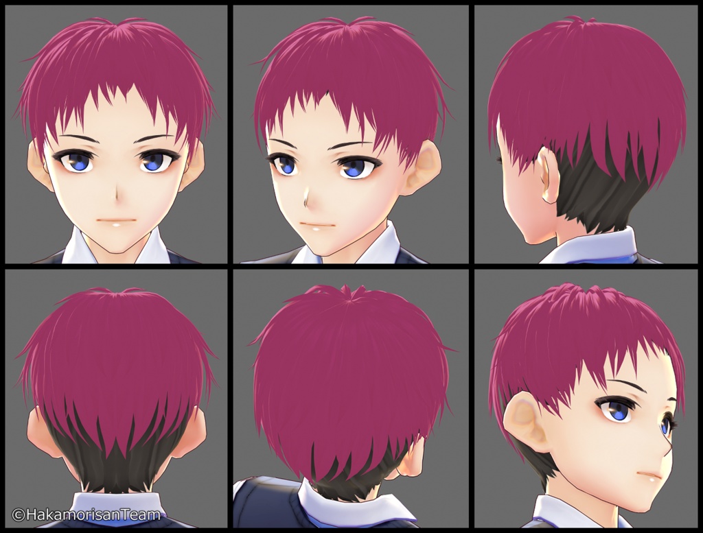 【正式版対応】Forehead Very Short (for men) Hair Preset for VRoid