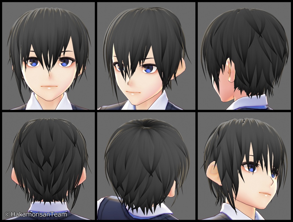 【正式版対応】Momiage short (unisex) Hair Preset for VRoid