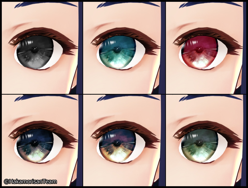 【正式版対応】Eye - Sky Changes - <Arrangement> (6 colors) Eye Textures for VRoid