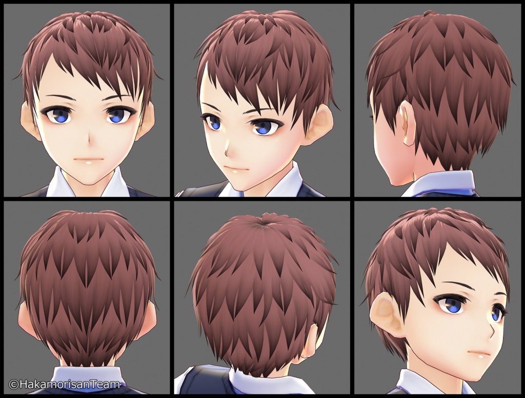 【正式版対応】Roughly Very short (unisex) Hair Preset for VRoid