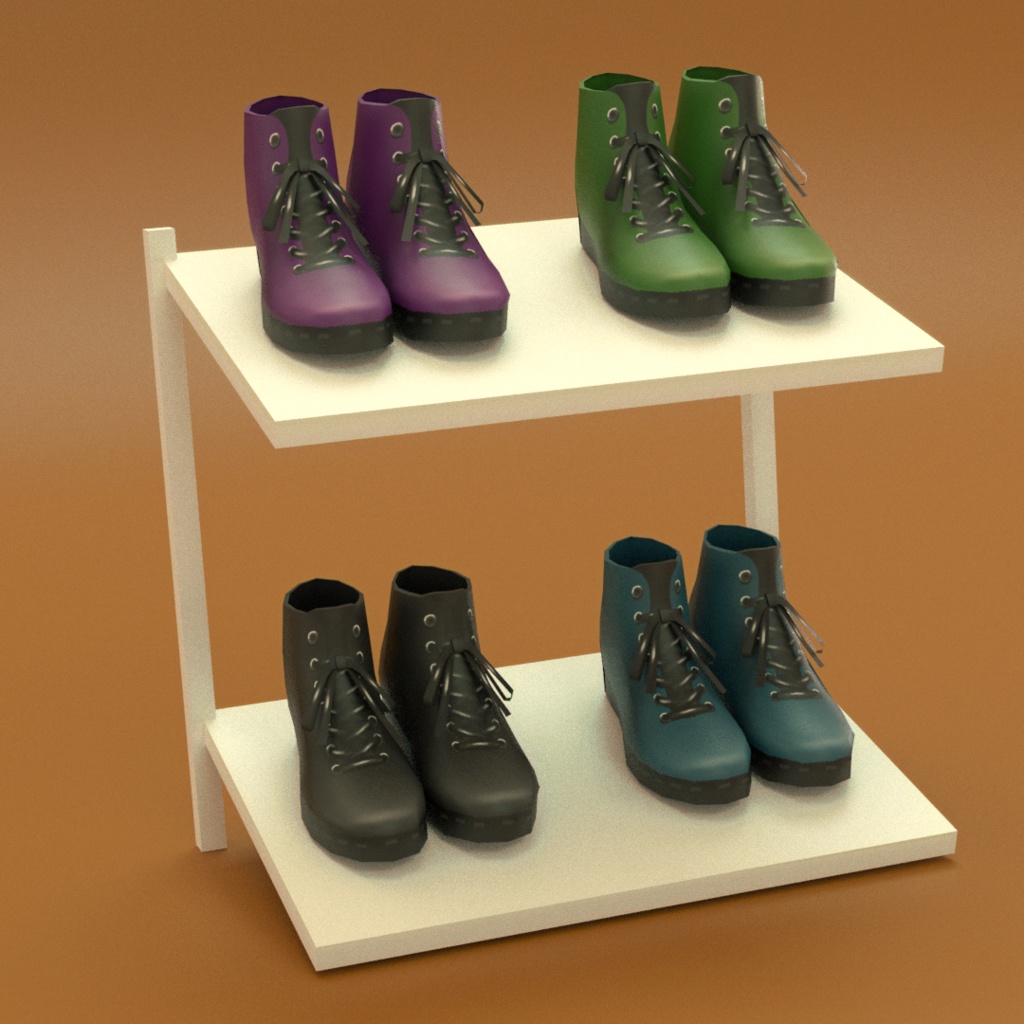 【正式版対応】High cut shoes (unisex) Shoes Texture for VRoid