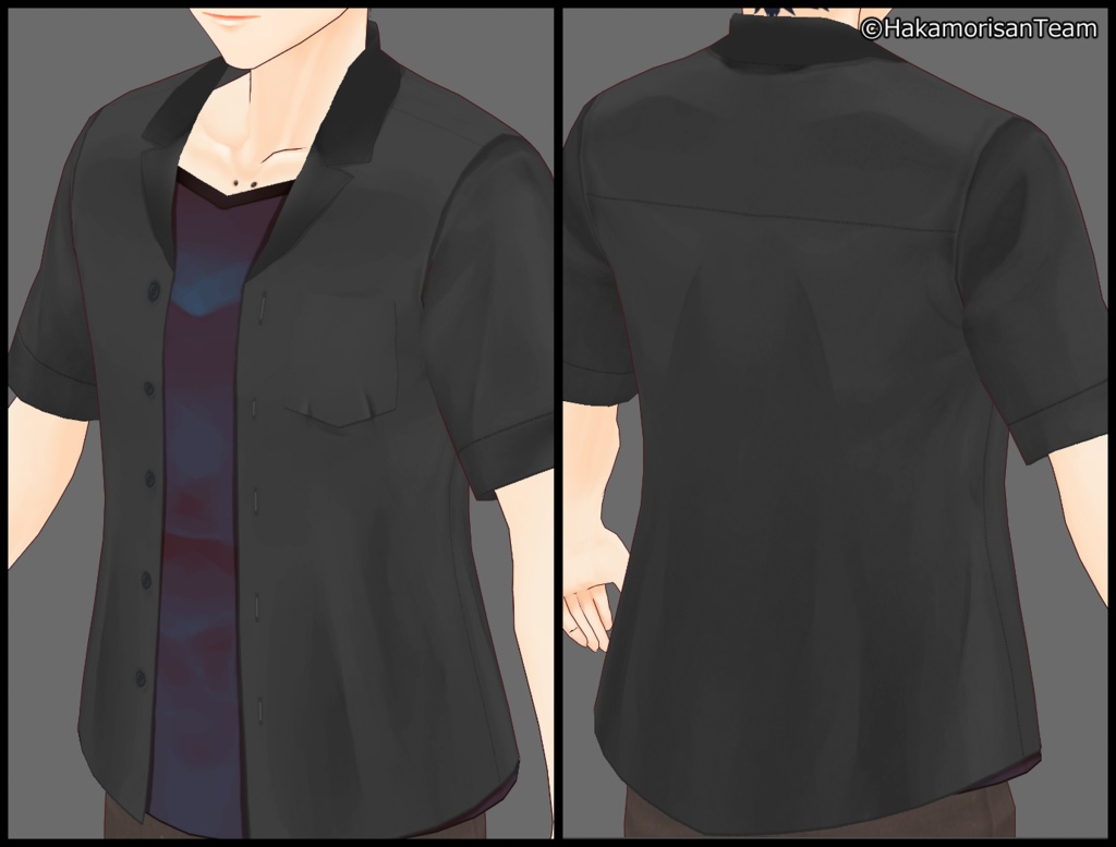 【正式版対応】Cool Shirts (unisex) Costume Texture for VRoid
