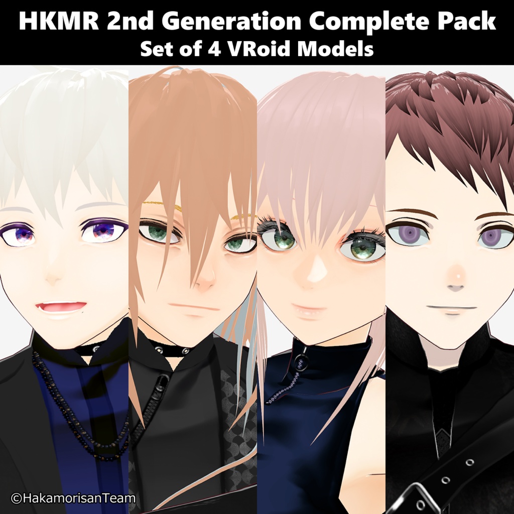HKMR 2nd Generation Complete Pack Set of 4 VRoid Models