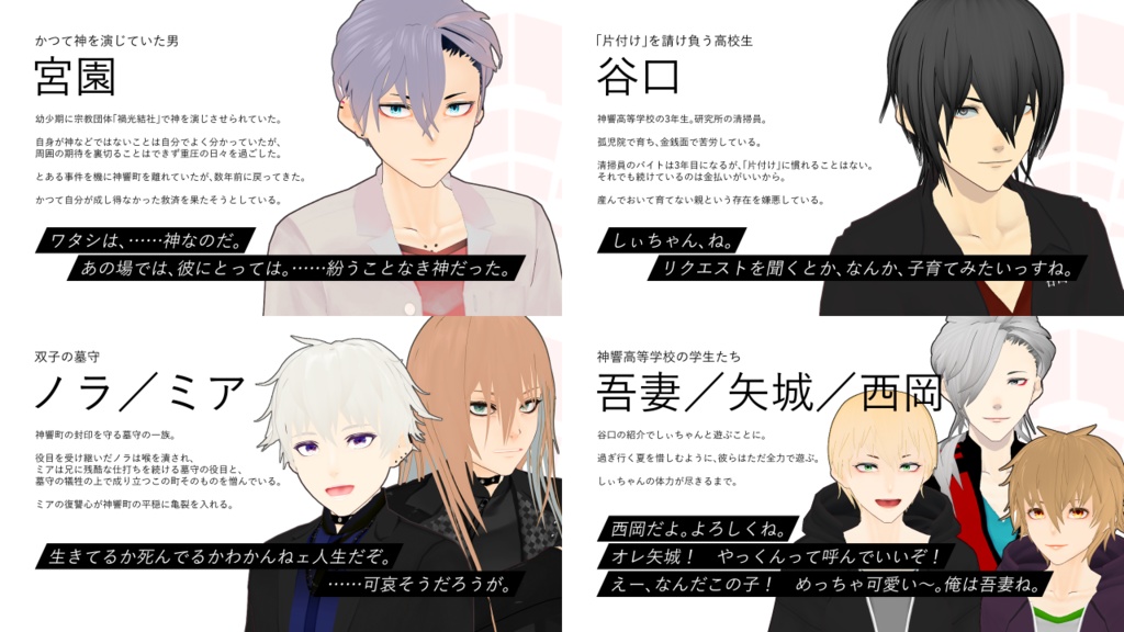 ゲーム制作ご支援用(HKMR CH002 VRoidモデル付き)