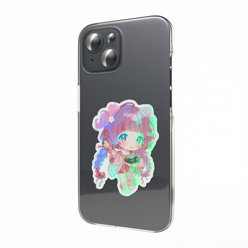 【期間限定】ホログラムスマホステッカー　ときこ＆モネ